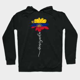 Vintage Venezuela Sunflower Flag Venezuela Lover Hoodie